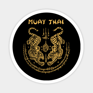 Muay Thai Tiger Sak Yant Tattoo Kickboxing Thailand Magnet